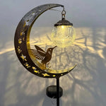 Hummingbird Moon Solar Stake Light 🌙✨