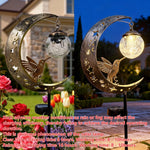 Hummingbird Moon Solar Stake Light 🌙✨
