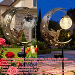 Hummingbird Moon Solar Stake Light 🌙✨