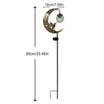 Hummingbird Moon Solar Stake Light 🌙✨