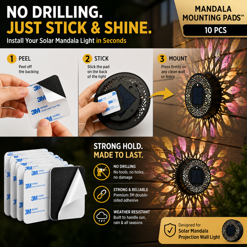 Mandala Mounting Pads™ 10 PCS